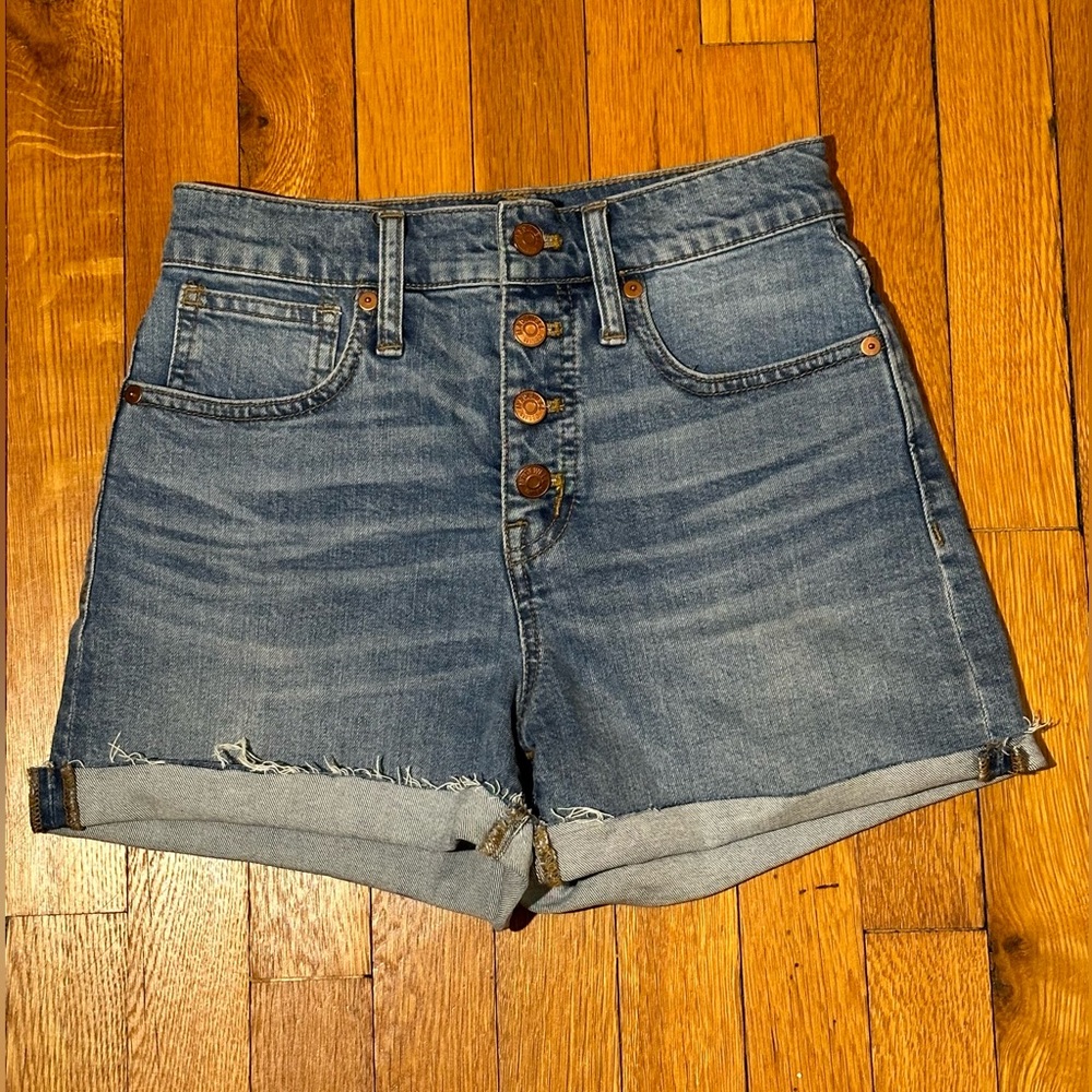 Madewell Button Front Jean Shorts